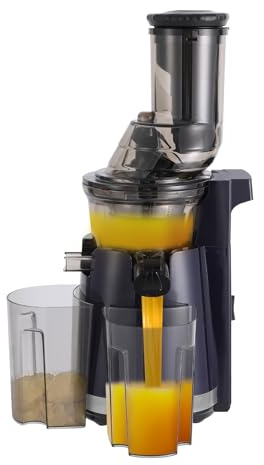 Kaltpresse Entsafter für ganze Früchte & Gemüse mit 700-ml-Beche – 800W Leistung – Ultraleiser Motor Einfach zu Montieren & Spülen, Frischer Saft ohne Fruchtfleisch
