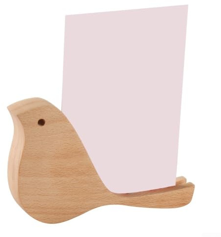 Porte-cartes de visite en bois en forme d'oiseau, support créatif pour menu, affichage du numéro de table en bois, pour tables de café et de restaurant (arbres de bois)