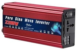 Convertitore Corrente Inverter A Onda Sinusoidale Pura 12V 220V 110V 2000W 5000W CC A CA Convertitore Tensione Alimentazione Portatile Inverter Solare(12V,110V 60HZ,2200W)