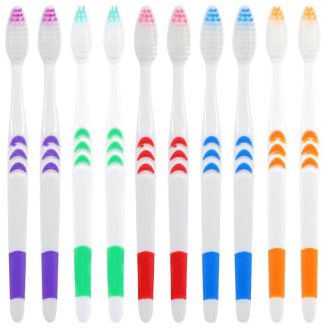 SHOWERORO Spazzolini Monouso per Adulti 30 Pezzi Set per Pulizia Dentale Manico Ergonomico in Abs per Viaggi e Lavoro