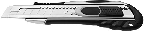 Westcott E-84031 00 Duo Sicherheits-Cutter, Safety, Klinge mit automatischem Klingenrückzug und Rasterautomatik, 18 mm