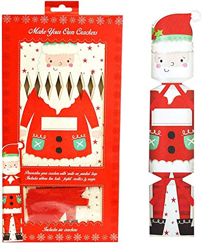 YöL Make Your Own Christmas Crackers 12pcs DIY Kit Xmas Santa Empty Party Games Tableware