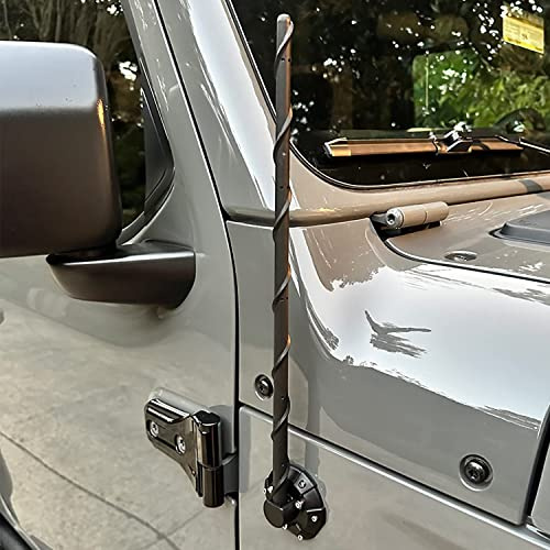 16 Inch Antenna for Jeep Wrangler Accessories JK JL Unlimited Sahara Rubicon Sport Willys 4xe Gladiator JT Mojave 2007-2026, Jeep OEM Antenna Replacement for FM AM Car Radio Reception