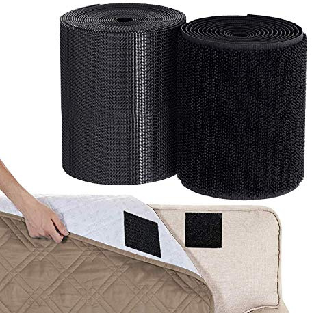 TEUVO Kraftig Sy på Kardborreband för Tyg, Icke Självhäftande Krok och Ögla Nylon Tygtejp för Hantverk, DIY och Sömnadsprojekt, 11cm X 2M