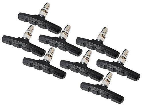 4 Paar (8 Stück) - Bremsbacken - Bremsklötze - Bremsschuhe - Point V-Brake - Fahrrad Bremsbeläge - Bremsschuhe Felgenbremse - symmetrisch 70mm