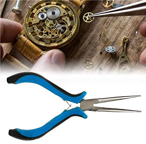 Pinze a becchi mezzotondi, pinze a becchi mezzotondi, pinze a becchi mezzotondi, mascella liscia naso lungo ago Taglio a filo manuale Strumento per la creazione di gioielli fai-da-te Adatto per g