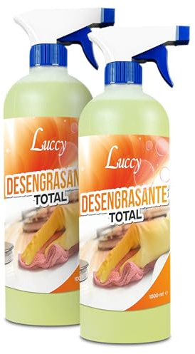LUCCY Desengrasante Concentrado Eficaz 2L | Desengrasante Industrial Quitagrasas, Cocinas, Motores. Maquinaria, Suelos Industriales, Talleres