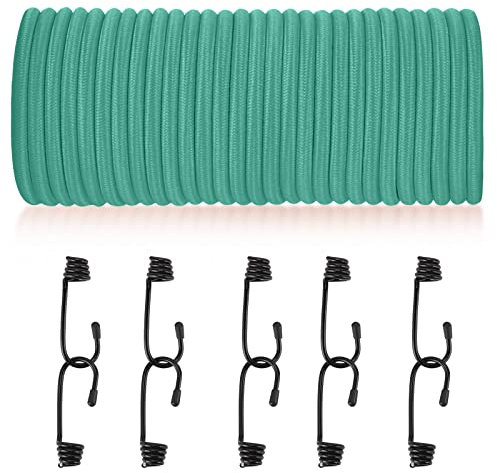 5 mm * 20 M grün, elastisches Sicherheitsseil, Bungee-Gurte, Frachtnetze, Sicherung von Gegenständen, DIY-Projekt