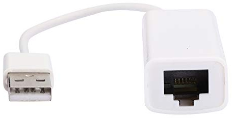 Carte Réseau Externe, Adaptateur USB vers Ethernet Blanc Plug and Play avec des Performances Supérieures, Adaptateur Ethernet USB RTL8152B, Prise en Charge pour, pour Win7, pour