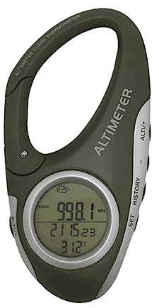 ibasenice Handheld Barometer Mit Karabiner Praktischer Höhenmesser Und Thermometer Für Outdoor Wandern Wettervorhersage Bis Stunden Leichtes Robustes Für Bergsteiger Und Outdoor-enthusiasten