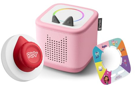 tonies Toniebox 2 Tonieplay Bundle Incl. 1 Tonieplay Spiel + Controller: Gabby's Dollhouse, Pink, Audioplayer für Hörbücher, Lieder, Einschlafen und Tonieplay für Kinder