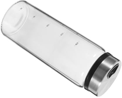 VALICLUD Frasco de Especias Rotatorio de Vidrio y Acero Inoxidable Contenedor para Pimienta y Sal Recipiente para Condimentos Cocina y Barbacoa Diseño Compacto y Portátil para Hogar y