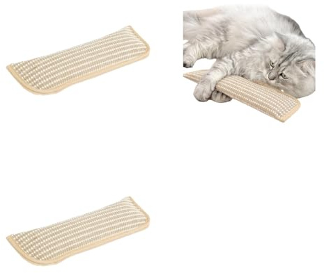 2PC Katzenminze Katzenspielzeug, Sisal Kratzmatte, Interaktives Spielzeug für Katzen, beißspielzeug Katze, Katzenspielzeugs Selbstbeschäftigung, Angstzustände lindern (27x9 cm)