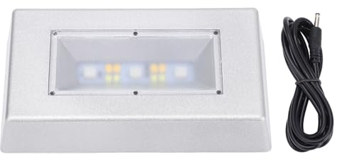Beufee Base de lumière LED, présentoir rectangulaire, support éclairé à 7 couleurs, petite LED à changement de couleur pour l'art en cristal de verre 3D