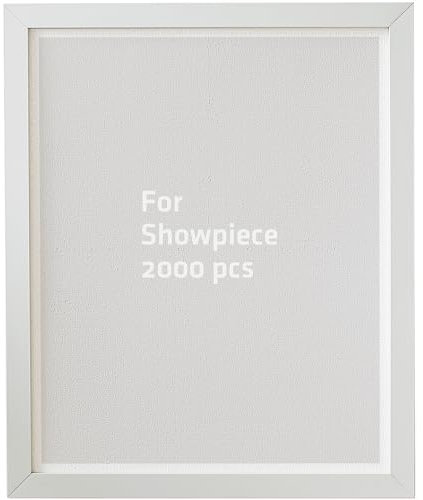 Pintoo Puzzle-Rahmen, maßgeschneidert für Pintoo's 2000-teiliges Puzzle, kühles Grau, mühelose und werkzeuglose Montage, kein Kleber erforderlich [W1036]