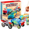 Klever Kits Craft Kit Build & Paint Your Own Wooden Race Car Art & Craft Kit DIY Toy Make Your Own Car Truck Toy Construct and Paint Craft Kit Presents