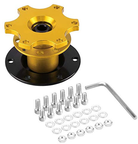 Snap Off Lenkradnabe, Qiilu Golden Universal Auto Lenkradnabenadapter Schnellspanner Racing Adapter Snap Off Boss Kit