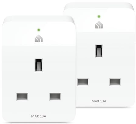 Tapo Kasa Mini Smart Plug, Wi-Fi Outlet, Works with Amazon Alexa (Echo and Echo Dot), Google Home and Samsung SmartThings, Wireless Smart Socket (KP105P2), Certified for Humans Device, Pack of 2