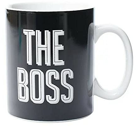 The BOSS Extra Large Mug Giant Big Mug for Hot Drinks, Tea, Coffee, Hot Chocolate - Black (LondonWeek®)
