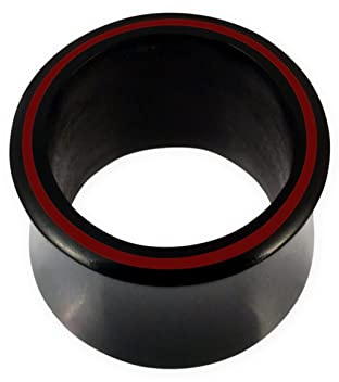 Fly Style Flesh Tunnel Ohr Plug aus Horn - Double Flared Piercing Schmuck