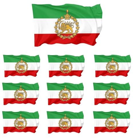Old Historic Iran Iranian Flag 3x5 Ft Constitutional Revolution Flag Iran Flag lion (A)