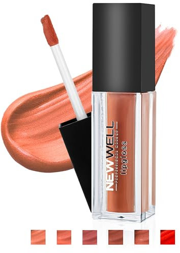 NEWWELL Matte Lipgloss Flüssiger Lippenstift, Langanhaltend, Kein Schmieren, Farbintensiv, Vegan Liquid Lippgloss, 05