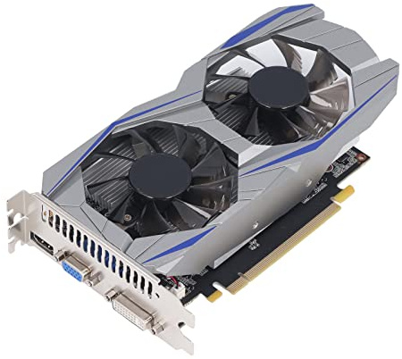 VBESTLIFE Scheda Grafica GTX550TI da 2 GB, GDDR5, 128 Bit, PCI Express 1.1 X16, 750/3000 MHz, Scheda Video per Giochi 4K HDR con Interfaccia DVI, VGA, HDMI