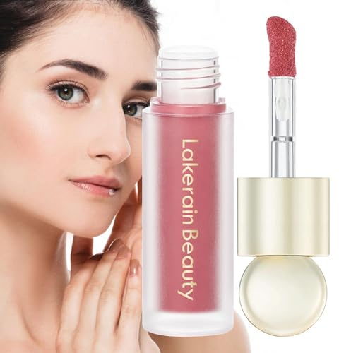 Husoiuy Colorete líquido para las mejillas | Líquido de colorete de larga duración para las mejillas | Maquillaje de rubor líquido mate | Textura ligera de espuma aterciopelada - para colorete