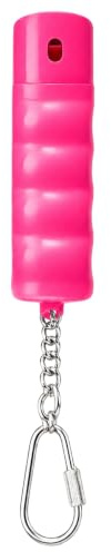 Pfefferspray Schlüsselanhänger OC 5000 Life Guard 15ml mit Schraubkarabiner (Pink)