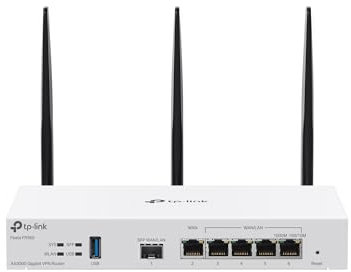TP-Link Festa FR365 AX3000 Passerelle WiFi VPN avec Gestion Cloud Gratuite, WiFi 6 AX3000, 6 Ports Gigabit (y Compris 1 SFP), 1 Port WAN USB 3.0, qualité Professionnelle