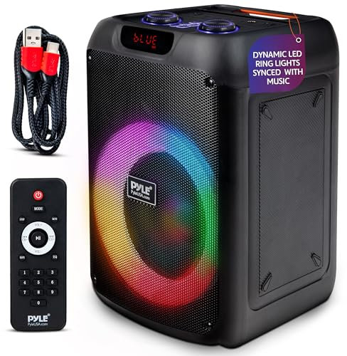 Pyle Enceinte de Fête Bluetooth Grande Portable avec Système Stéréo True Wireless