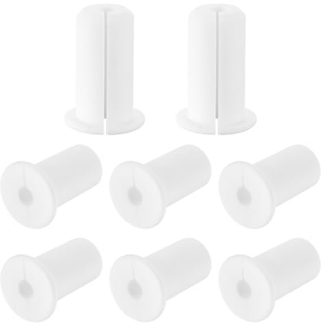 8Pcs Wall Grommets for Cables 3/4 Inch Cable Routing Kit for Silicone Cable Feed Through Bushings Wall Grommets (White)