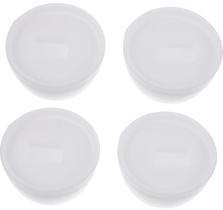 SOESFOUFU 4 Pack Plastic Toilet Bowl Screw Covers White Bolt Cap Covers for Home Bathroom Toilet Anchor Screw