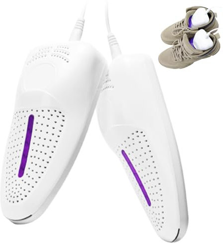 360° elektrisk torktumlare snabb uppvärmning USB-skalvärmare fotbollstemperatur fotbollsstöveltorkare för handskar hattar strumpor elektrisk sko torktumlare, torktumlare, Vitt och blått, One size