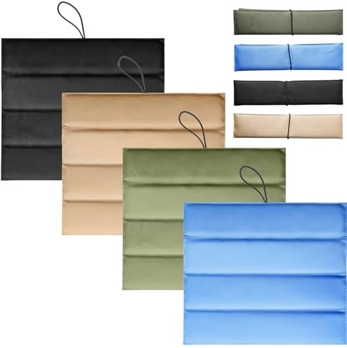 Behogan 4 Stück Sitzkissen Outdoor: 31 * 32cm Faltbar, Wasserdicht, Isoliert, Für Outdoor Spielplatz Camping Wandern Picknick