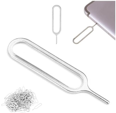 FLKWOP Outil de retrait de plateau de carte SIM pour iPhone en métal, aiguille manquante universelle