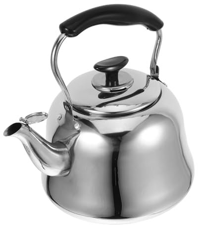 Cabilock 1 Pièce bouilloire en acier inoxydable thé induction pot Bouilloire blanche sifflement inoxlm bouilloire sifflante Bouilloire sifflet bouilloire qui siffle bakélite