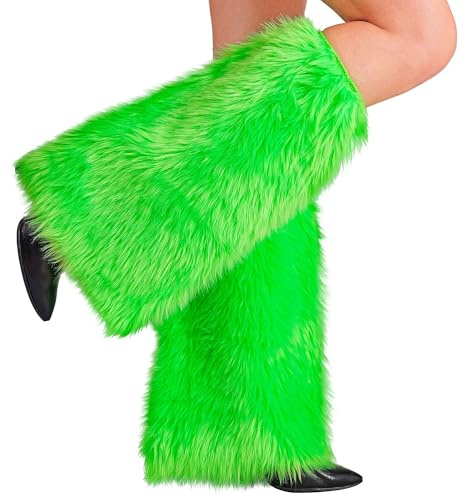 W WIDMANN MILANO Party Fashion - Calentadores de piernas de felpa, accesorio para disfraces de adultos, carnaval, fiesta temática