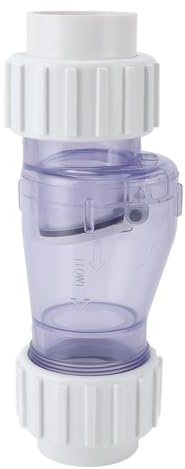 LjwZekyrnt Clapet anti-retour de piscine professionnel 1,5 pouces clapet anti-retour de piscine transparent équipement de piscine
