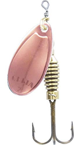 Rublex - Pack de 5 Cucharillas de Pesca Celta-3 Cobre | Cebo Artificial de Pesca con Sistema Quita-Vueltas y Anzuelo Fácilmente Intercambiable, Color Cobre, 5gr