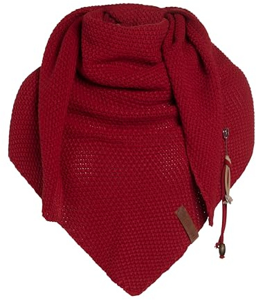 KNIT FACTORY - Dreiecksschal Coco - Damen Strickschal mit Wolle - Umschlagtuch für den Herbst und Winter - Winterschal - Dreieckstuch - Hochwertige Qualität - XXL Schal - 190 x 85 cm