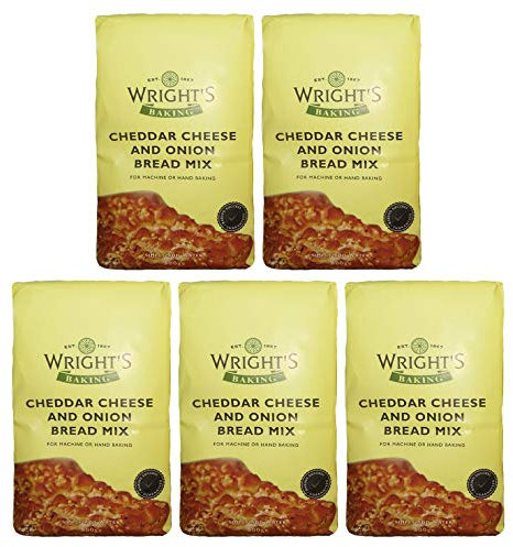 Wright's Baking Cheddar Cheese & Onion Bread Mix 500g (Pack of 5)