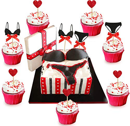 Regendeko Junggesellenabschied Bachelorette Party Mädchen Kuchendekoration Cupcake Toppers Geburtstagskuchen Deko Tortendeko