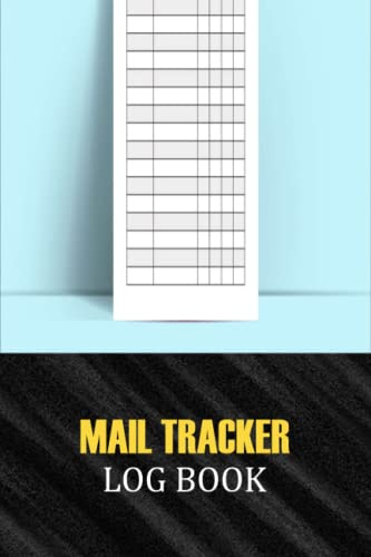 Mail Tracker Log Book: Daily Mail Tracker Logbook Incoming & Outgoing Mails for men and women