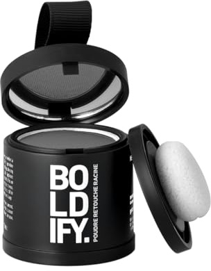BOLDIFY Haaransatzpuder, Ansatzfarbe zum Kaschieren – Grau, 10g | Wasserfest, 24 Std. Halt, Fleckenfrei, für dünner werdendes Haar, Ansatzkaschierung, für Damen & Herren