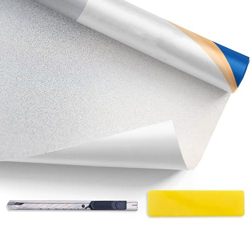 Simple Fix Vinilos para Cristales - 90cm x 500cm - Antideslizante - Estática - Adhesivo - Protector Solar - Mate - HR++