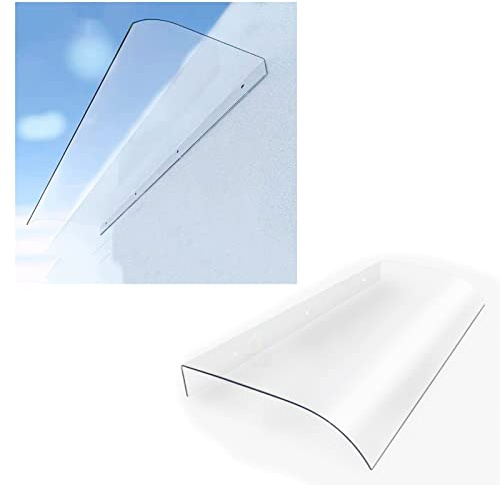 ZXCVBNAS Marquise De Porte D?Entrée Moderne Protection Contre,Feuille Transparente De Carbonate De Décoration Extérieure,pour Le Patio De Jardin Auvent, Personnalisable,50 * 400cm/19.6 * 157.4in