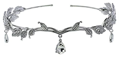 Haarschmuck Hochzeit Diadem, Diadem Hochzeit, MäDchen Tiara, Braut Haarschmuck Hochzeit, Krone MäDchen, Teardrop-Form Diadem Krone, Haarkranz Hochzeit, Strass Blatt Bohrkrone