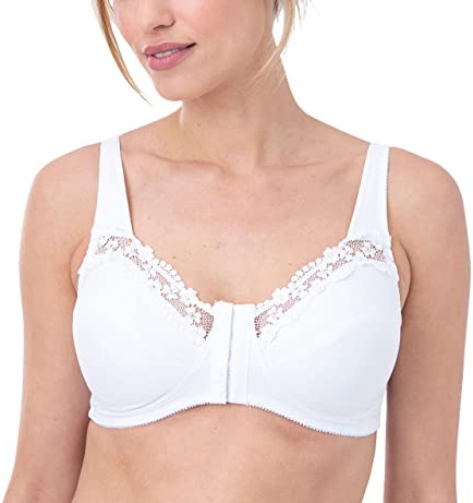 Damart Pack of 2 Front-Fastening Bras Women Corsetry Support Bra White