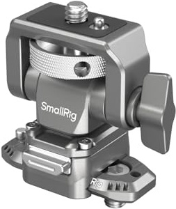 SMALLRIG Quick Release Camera Monitor Mount with Integrated NATO Rail, 360° Swivel & 160° Tilt, Holds 5 or 7 Monitors, Max Payload 2.5kg, Black, Clamp Mount, Compatible with Monitors